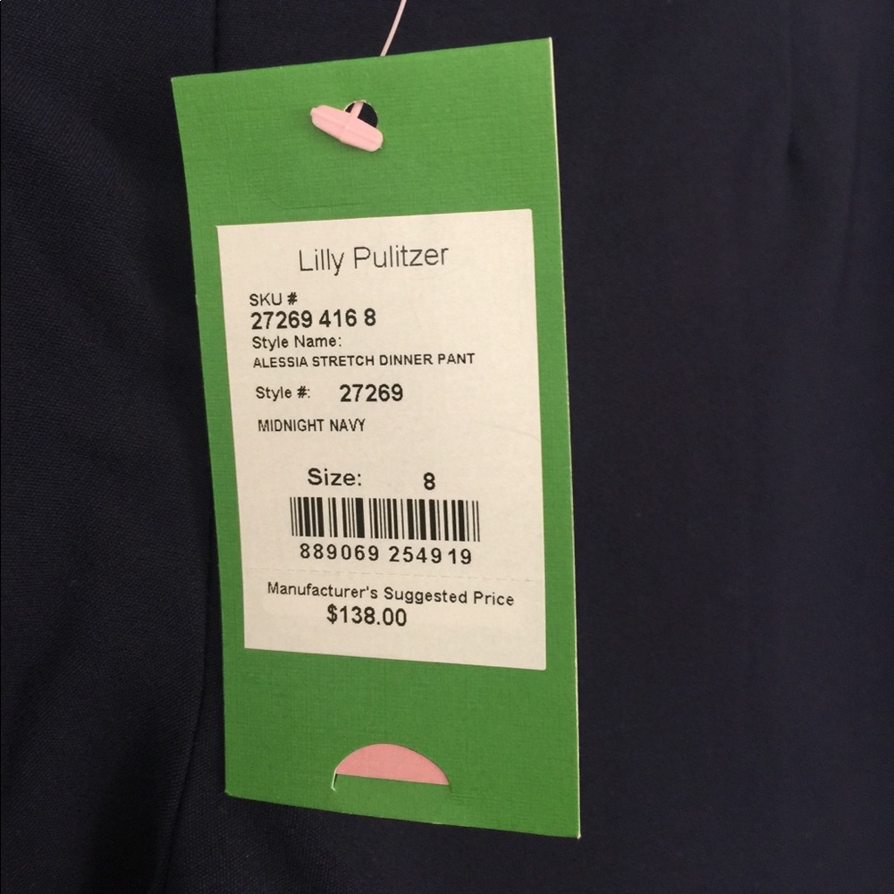 NWT Lilly Pulitzer Alessia Stretch Dinner Pants - Picture 8 of 8